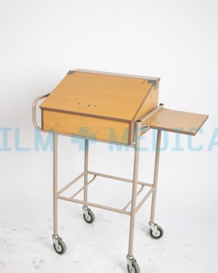 Drug trolley - Oak finish